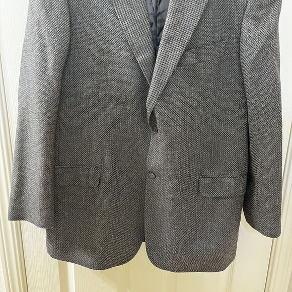 Zino Italian Regent Silk and Wool Sport Coat Blazer Two-Button Men's Size 44L - Picture 4 of 16